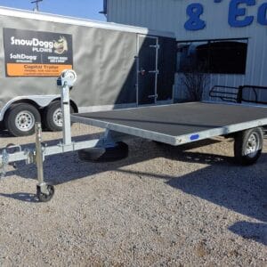 Black 7X12 Raft Trailer Silver