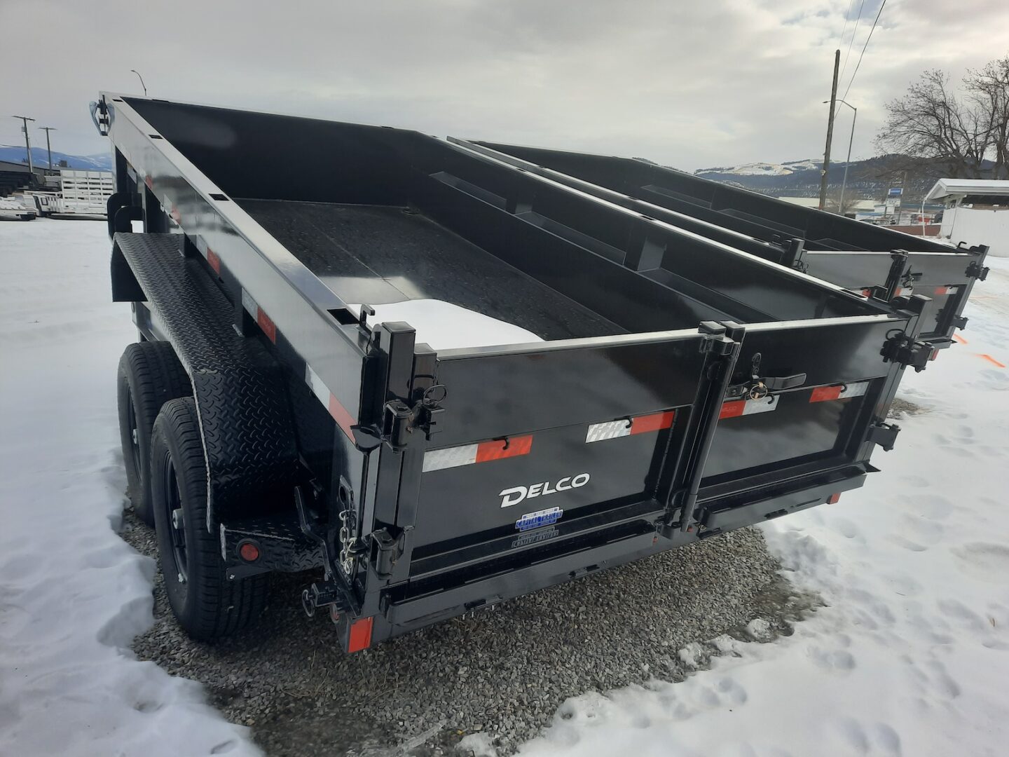 Delco 6x12 Tandem Axle Dump Black