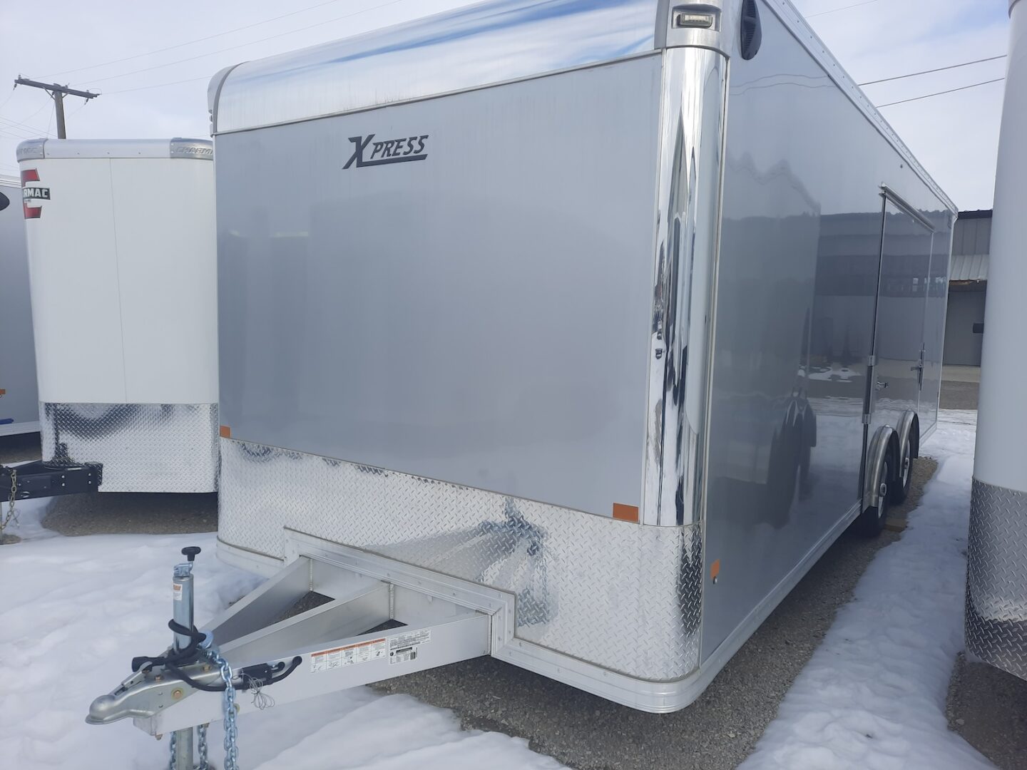Alcom Xpress 8.5x24 Tandem Car Haul Silver