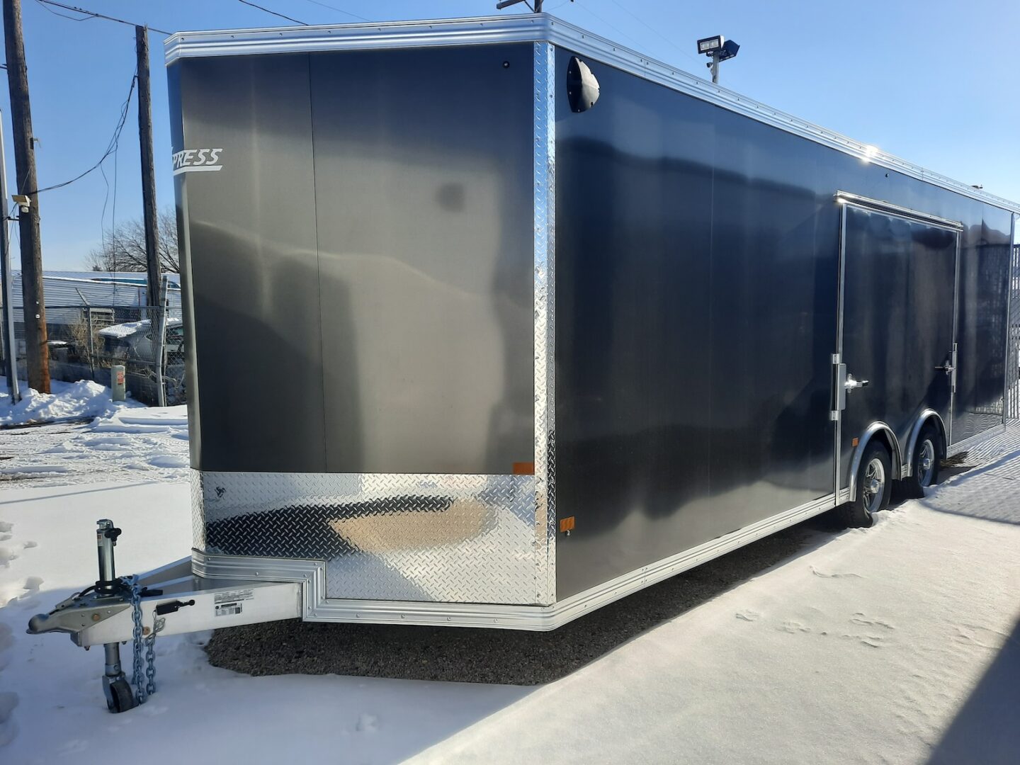 Alcom Xpress 8.5x24 Tandem Car Haul Gray