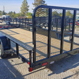 83x18 Tandem Axle Utility Black