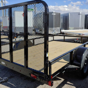 77x12 Single Axle Black