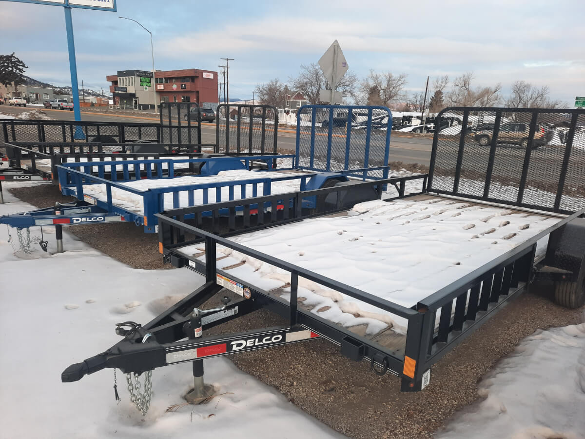 83x14 Single Axle Blue