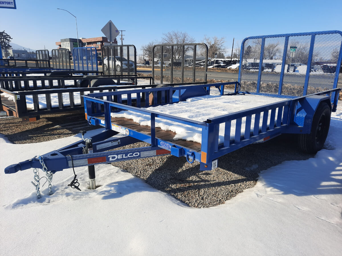 77x12 Single Axle Blue