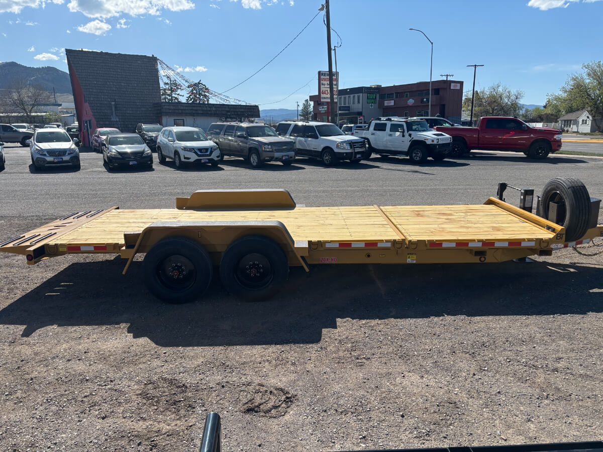 Behnke 83x22 20K Tandam Axle- Yellow